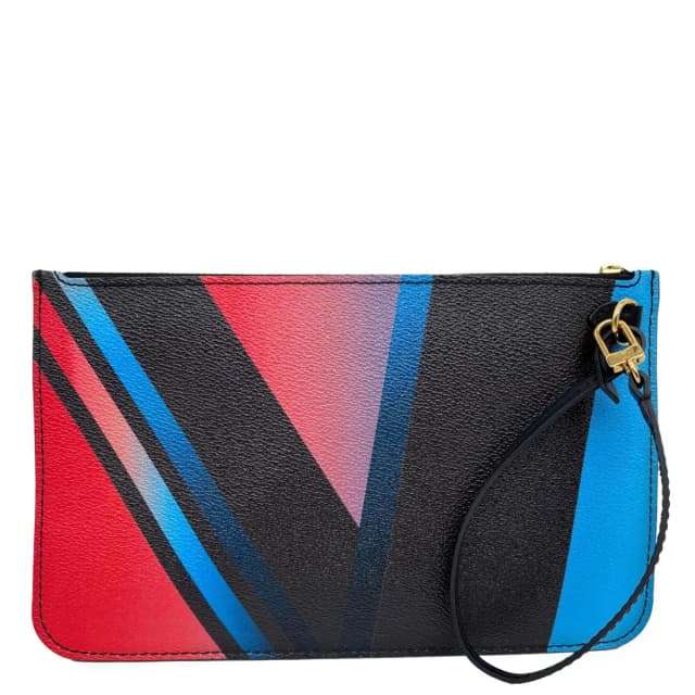 Louis Vuitton Race Neverfull MM Pochette Damier Canvas Wristlet Black in Black Canvas from Dallas Designer Handbags, photo 1 of 1