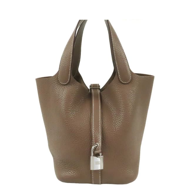 Hermès Picotin Lock PM Etoupe Silver Taurillon Handbag in Taupe from The Reluxe, photo 1 of 1