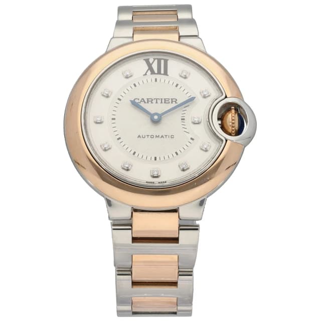 Cartier Ballon Bleu W3BB0006 33mm Bi-Colour Watch in Blue from H&T, photo 1 of 1