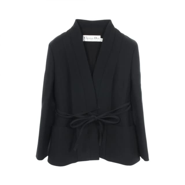 Dior Tailored Jacket Collarless Wool Silk in Silk from The Reluxe, photo 1 of 1