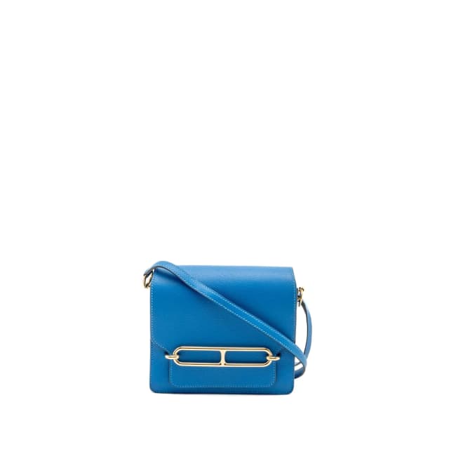 Hermès Mini Roulis Evercolor B3 Bleu Zanzibar GHW Stamp D in Blue Leather from EMIER, photo 1 of 1