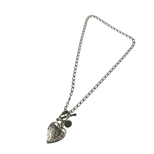 Gucci Necklace Crest Heart Silver Pendant Toggle in Silver from The Reluxe, photo 1 of 1