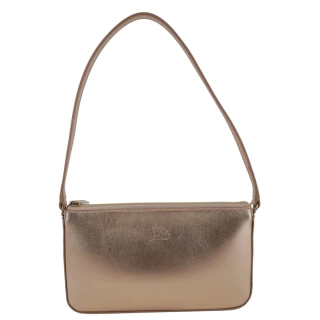 Christian Louboutin Loubila Metallic Nappa Leather Tote Bag Leche in Nappa leather from Dallas Designer Handbags, photo 1 of 1