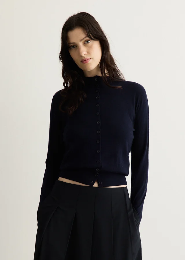 Incu Collection Apres Cardigan in NAVY, image 1 of 1 from Incu