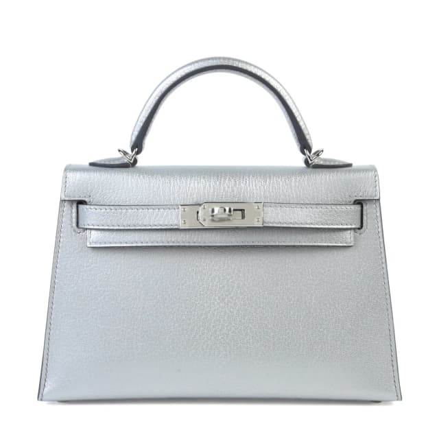 Hermès Mini Kelly II Argent (05) in Silver from Ginza Xiaoma, photo 1 of 1