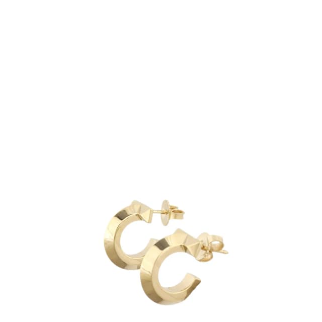 Tiffany & Co. T1 18k Yellow Gold Hoop Earrings XS in Yellow from Luxe.It.Fwd, photo 1 of 1