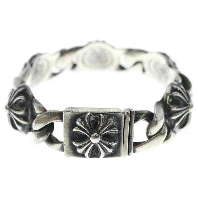 Chrome Hearts Vintage Cross Link Bracelet Silver in Silver from The Reluxe, photo 1 of 1