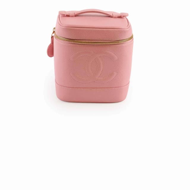 Chanel Caviar Timeless Vanity Pink (8 Series) in Pink Caviar leather from The Purse Affair, photo 1 of 1