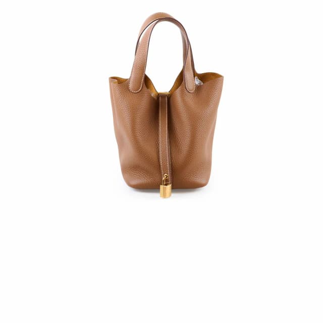 Hermès Picotin 18 Gold K Stamp in Gold Clemence leather from The Purse Affair, photo 1 of 1