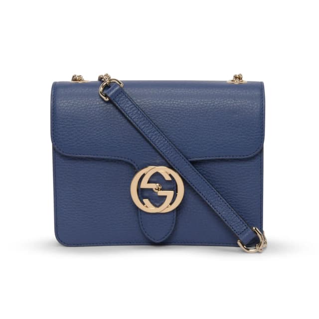 Gucci Dollar Calfskin Interlocking G Bag in Caspian Blue Calfskin from Blue Spinach, photo 1 of 1