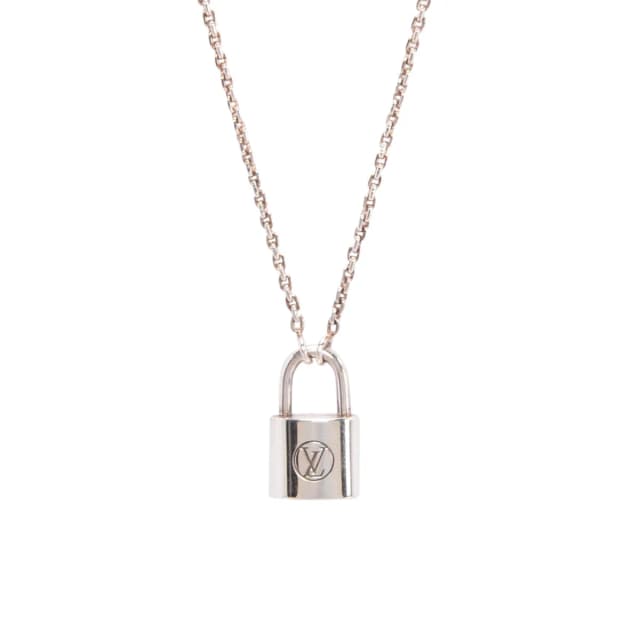 Louis Vuitton Sterling Silver Lockit Pendant in Silver from Blue Spinach, photo 1 of 1