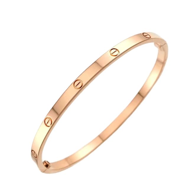 Cartier Love Bracelet Small SM 17 18k Pink Gold 750 Bangle Bracele in Pink from The Reluxe, photo 1 of 1