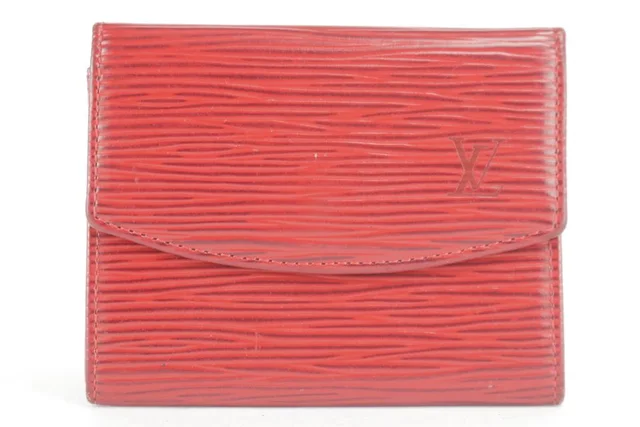 Louis Vuitton Red Epi Card Case Snap Pouch in Red from Bagriculture, photo 1 of 1