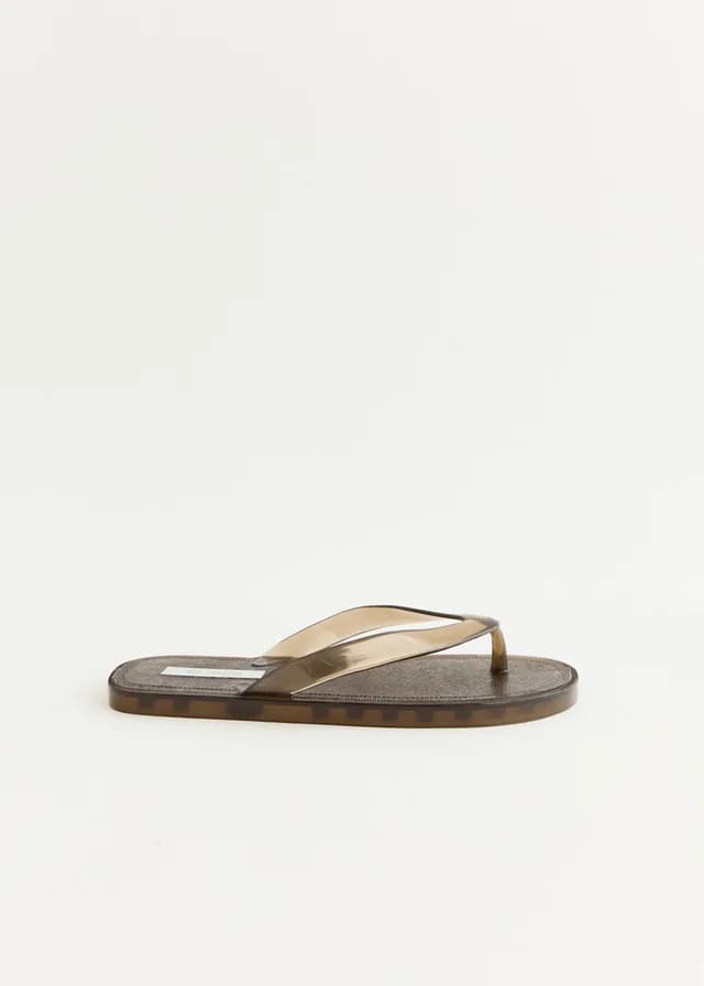 St Agni Jelly Flip Flops in Smoke, image 1 of 1 from Incu