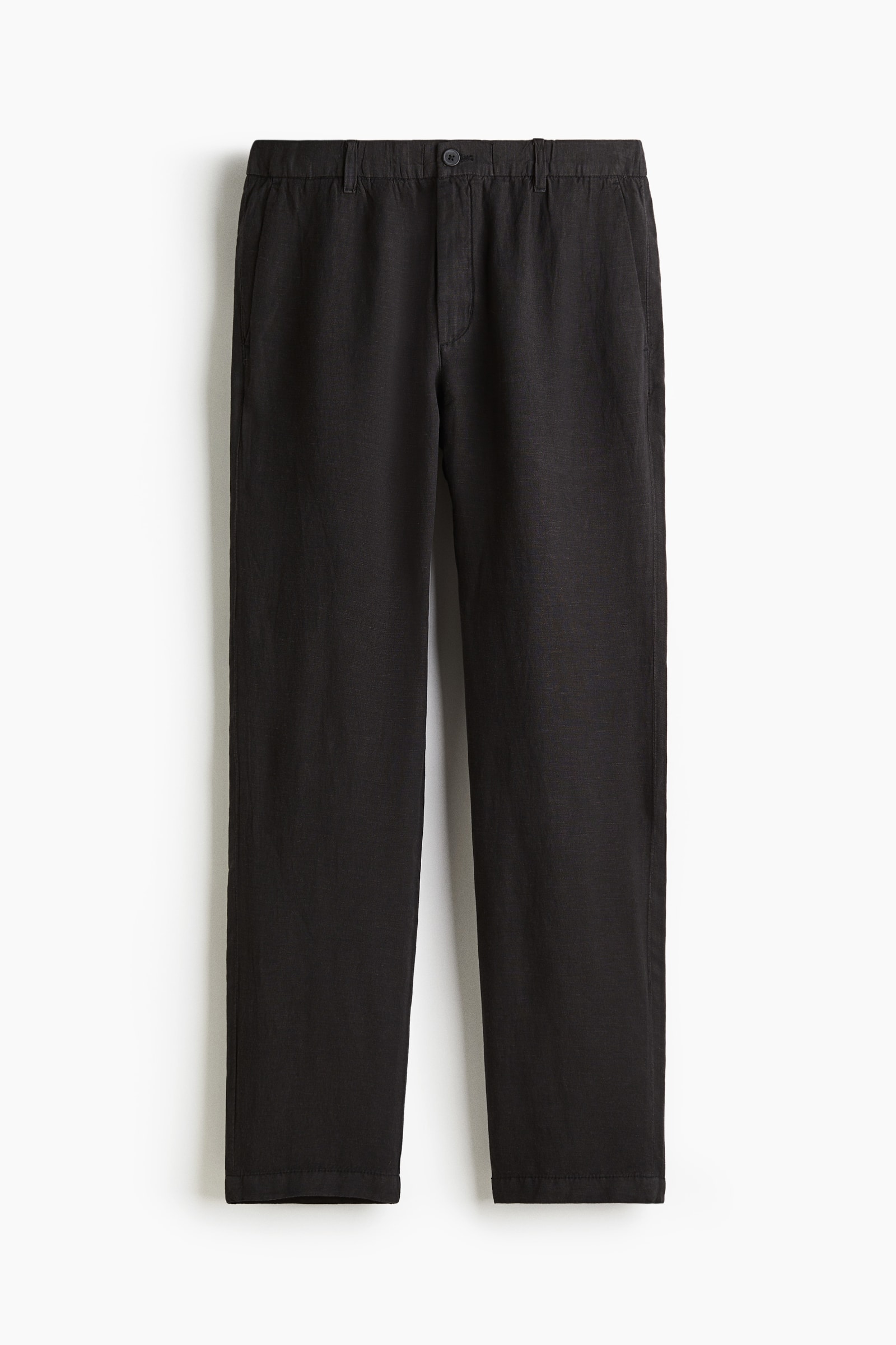 H&M Regular Fit Linen-blend trousers, image 1 of 1 from H&M (Canada)