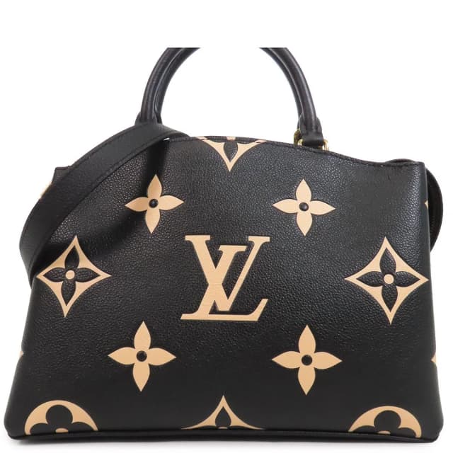 Louis Vuitton Petit Palais Black Beige Monogram Empreinte 2-Way Shoulder Bag in Black from The Reluxe, photo 1 of 1