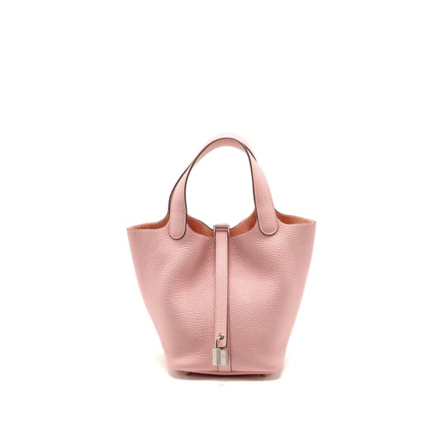 Hermès picotin 18 lock bag clemence rose sakura SHW stamp B in Pink Clemence leather from EMIER, photo 1 of 1
