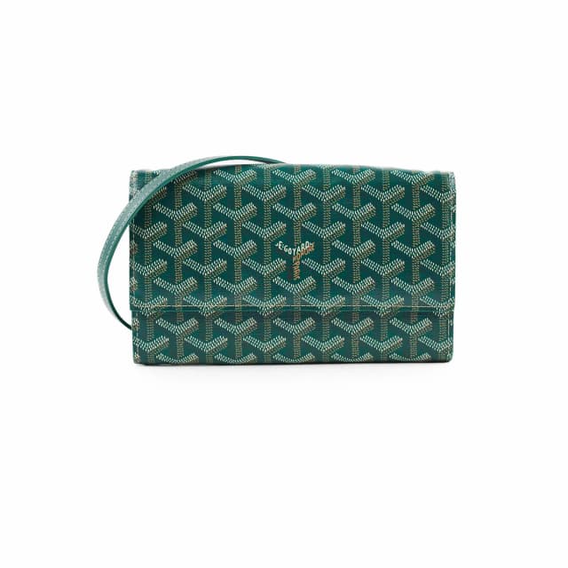 Goyard Varenne Continental Wallet (On Strap) Green in Green Calfskin from The Purse Affair, photo 1 of 1