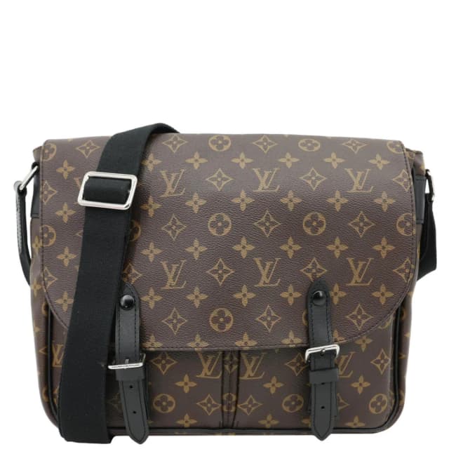 Louis Vuitton Christopher Monogram Macassar Messenger Bag Black in Black Canvas from Dallas Designer Handbags, photo 1 of 1