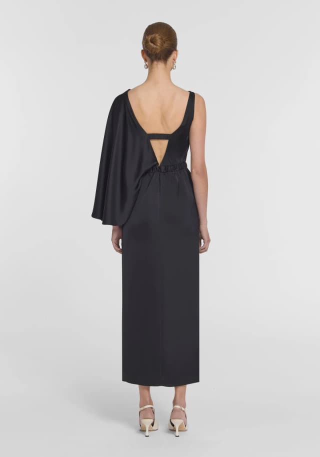 VIKTORIA & WOODS Memorabilia Dress in BLACK, image 1 of 1 from Viktoria & Woods