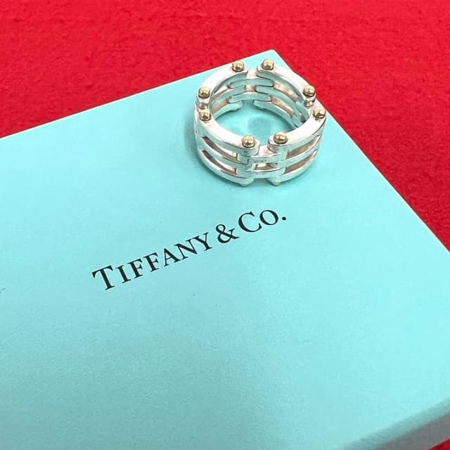 Tiffany & Co. Vintage Gate Ring Silver Yellow Gold in Yellow from The Reluxe, photo 1 of 1