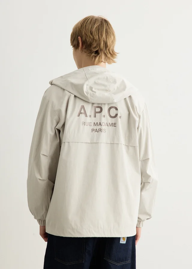 A.P.C. Iggy Windbreaker in AAG CHALK, image 1 of 1 from Incu