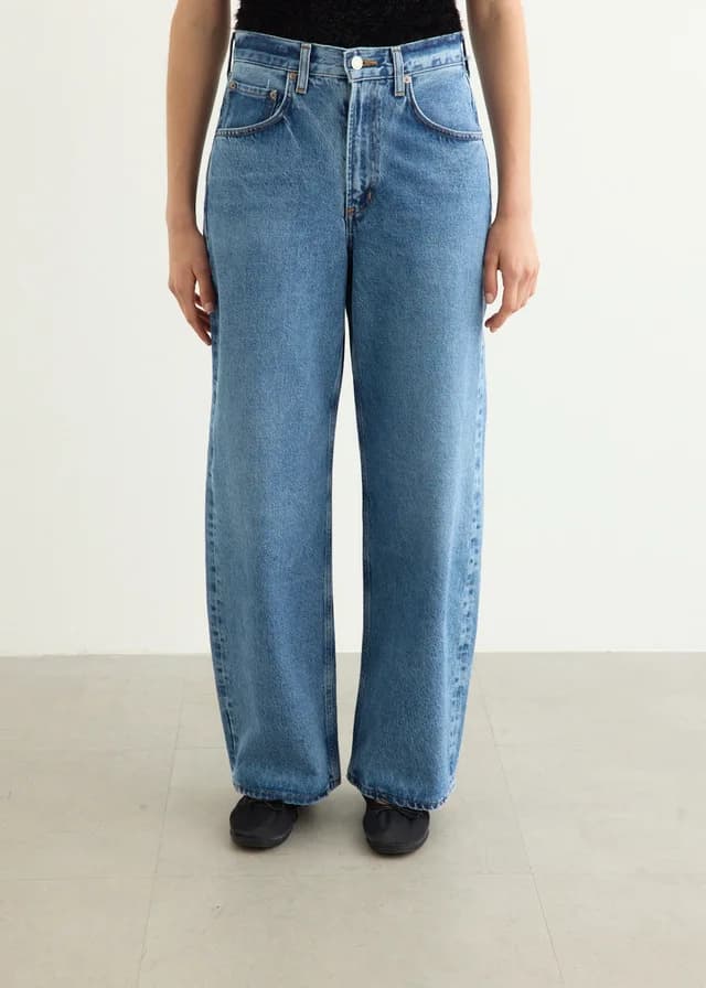Agolde Low Curve Jeans in myth (bright md ind), image 1 of 1 from Incu