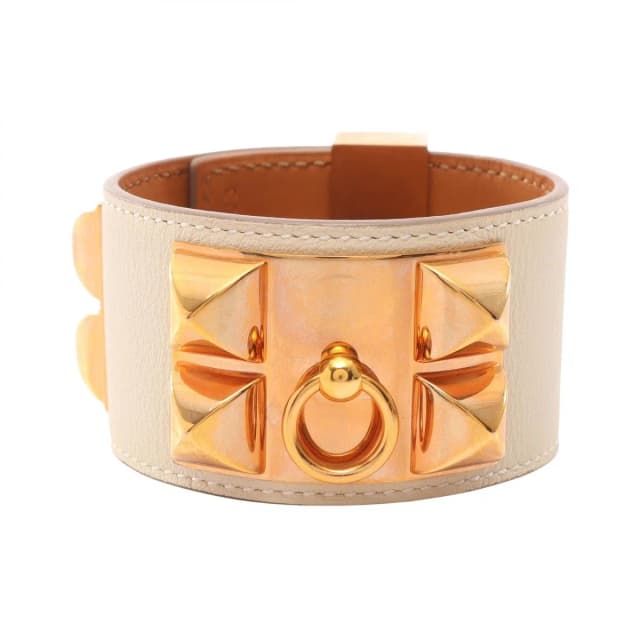 Hermès Bangle Collier de Chien Cles Bracelet in Swift leather from The Reluxe, photo 1 of 1