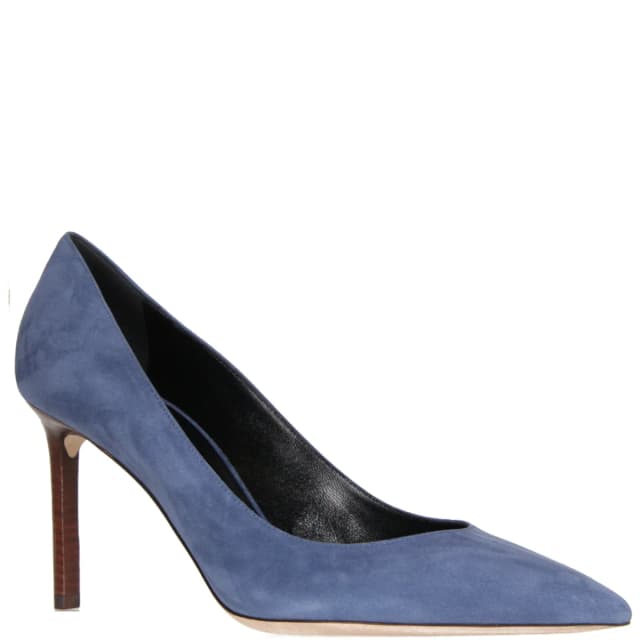 SAINT LAURENT Anja 85 Suede, Denim, image 1 of 1 from Cultstatus