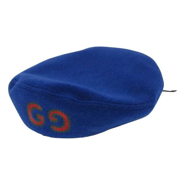 Gucci Interlocking G Beret S Blue Hat in Blue from The Reluxe, photo 1 of 1