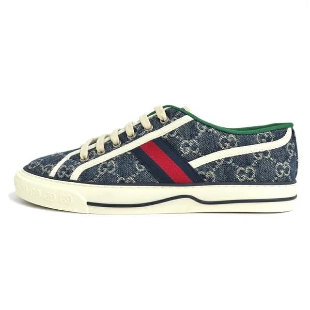 Gucci Tennis Sneakers GG Denim 8 Shoes in Denim from The Reluxe, photo 1 of 1