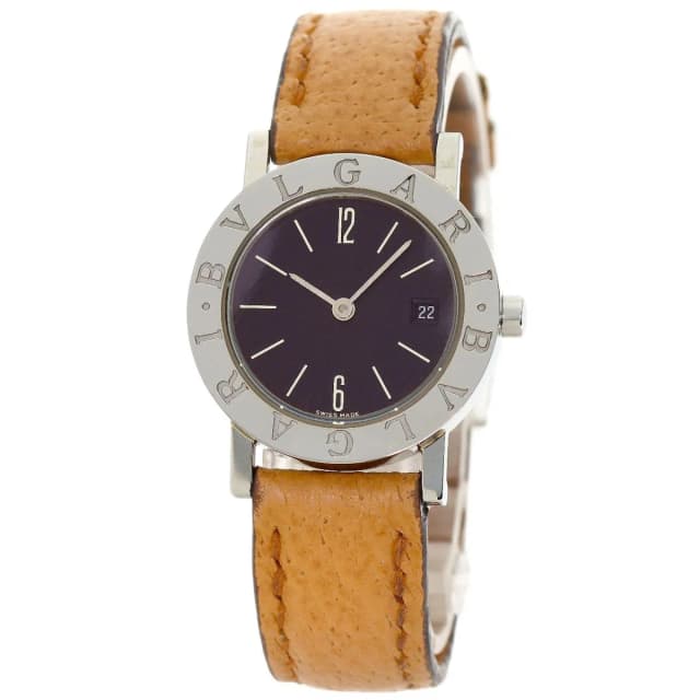Bvlgari Watch SS Leather in Leather from The Reluxe, photo 1 of 1