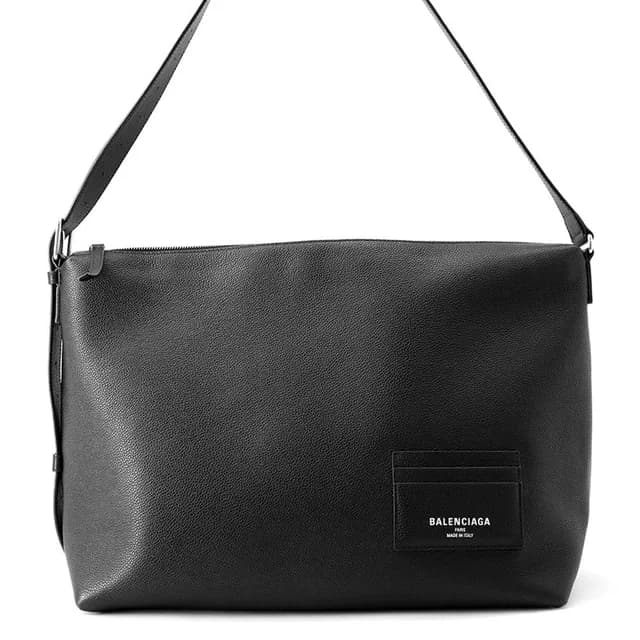 Balenciaga Shoulder Bag Credit Large Soft Grain Calf Leather Black in Black Calfskin from The Reluxe, photo 1 of 1
