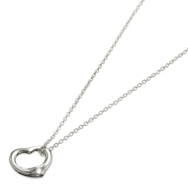 Tiffany & Co. Open Heart Necklace Silver in Silver from The Reluxe, photo 1 of 1
