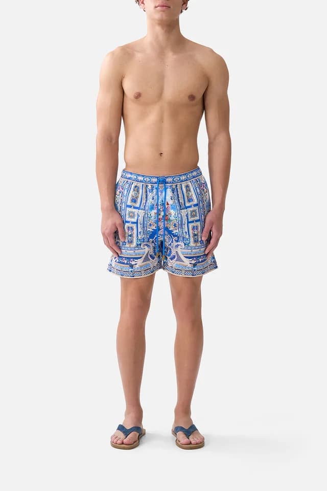 Camilla eBoutique MID LENGTH BOARDSHORT WITH ELASTIC WAIST OTTOMAN OPULENCE, image 1 of 1 from CAMILLA