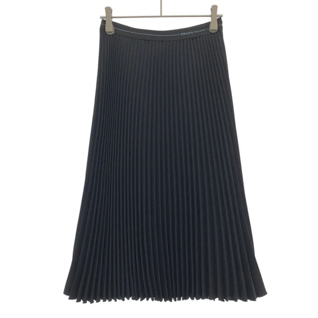 Prada Pleated Skirt Black in Black from The Reluxe, photo 1 of 1