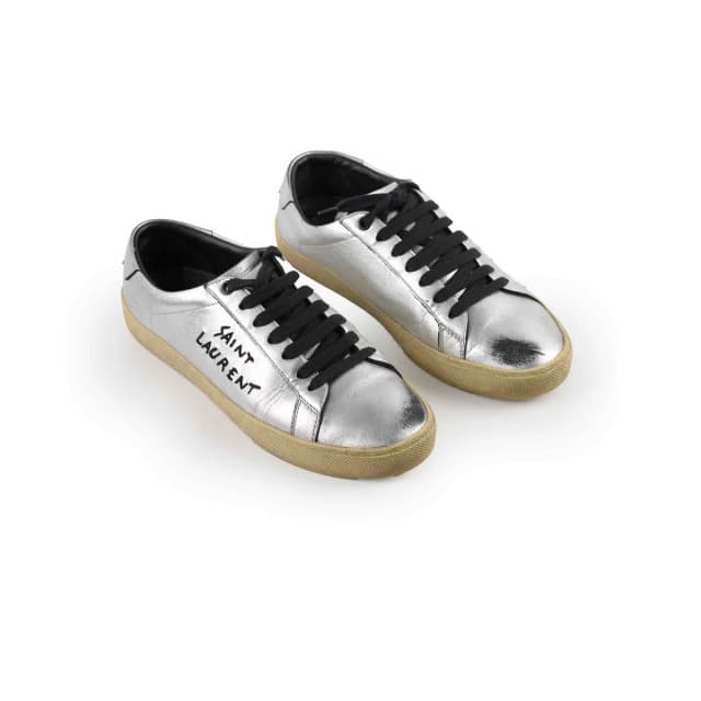 Saint Laurent Sneaker Silver Size 39 in Silver from The Purse Affair, photo 1 of 1