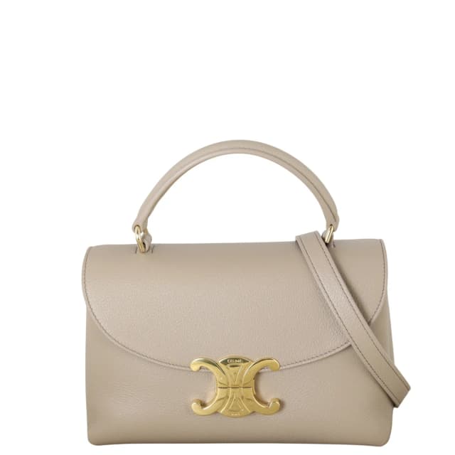 Celine Triomphe Nino Top Handle Bag Teen in Caviar leather from Luxe.It.Fwd, photo 1 of 1