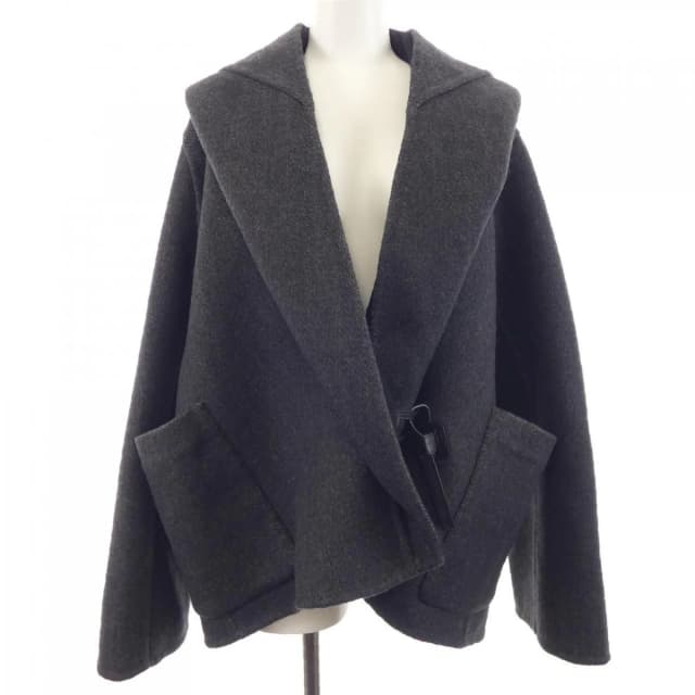 Hermès Coat Black in Black Cashmere from The Reluxe, photo 1 of 1