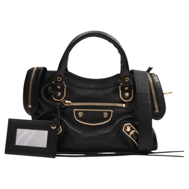Balenciaga City Mini Black in Black Leather from VINTAGE QOO TOKYO, photo 1 of 1
