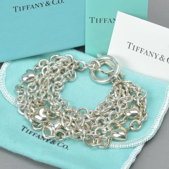 Tiffany & Co. Heart 5 Bracelet Silver in Silver from The Reluxe, photo 1 of 1