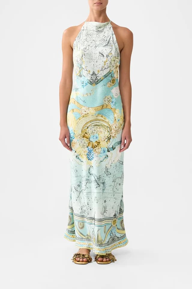 Camilla eBoutique HALTER CHAIN SLIP DRESS MY LUCKY STARS, image 1 of 1 from CAMILLA