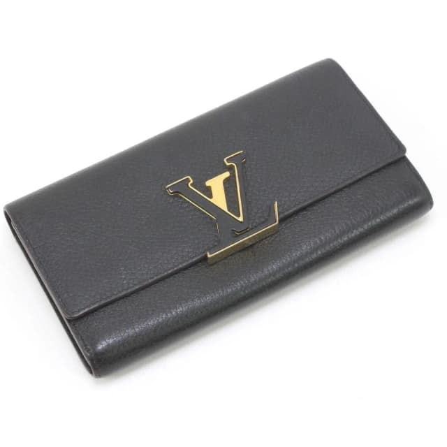 Louis Vuitton Taurillon Portefeuille Capucines Long Wallet Black in Black from The Reluxe, photo 1 of 1
