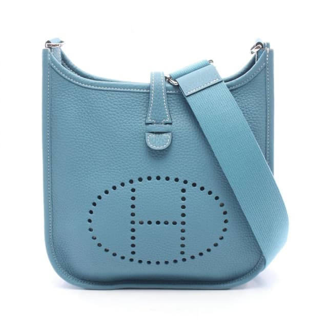Hermès Shoulder Bag Evelyne 23 New Blue Jean Leather in Blue Leather from The Reluxe, photo 1 of 1