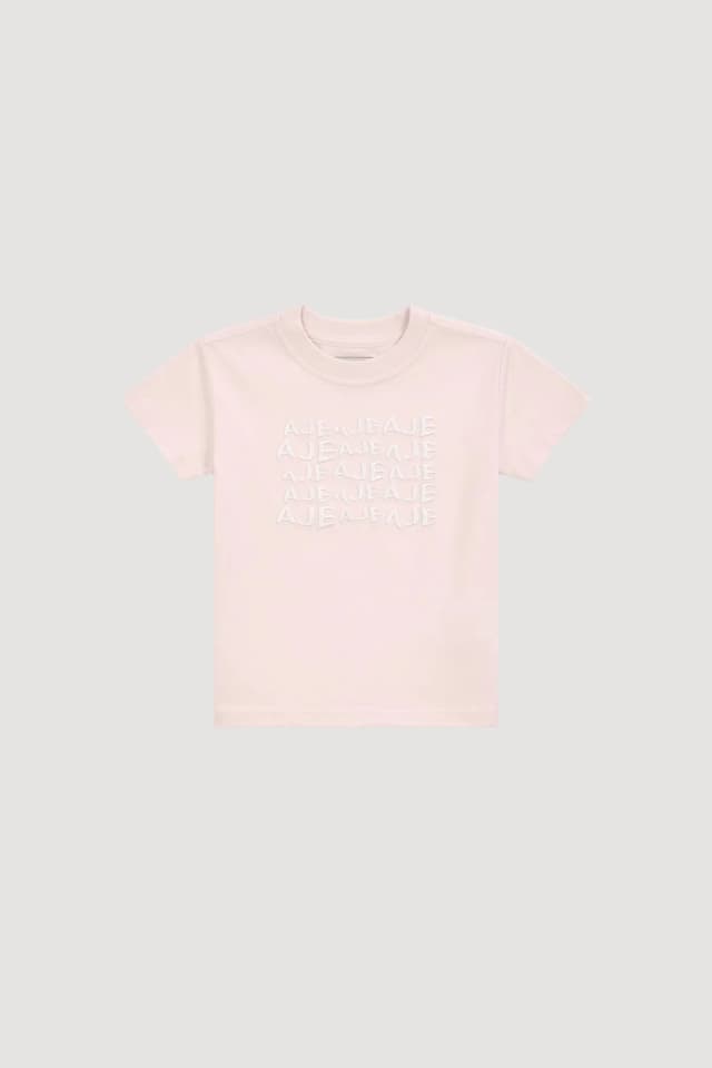 AJE Alive Kids Tee in PINK/WHITE, image 1 of 1 from Aje