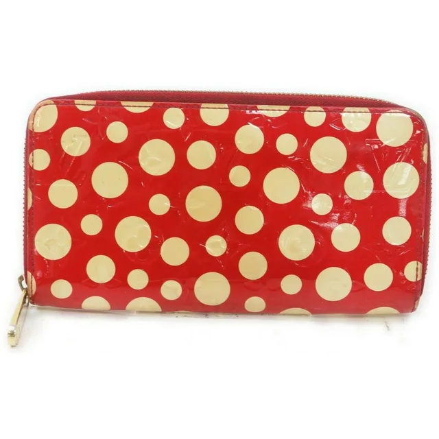 Louis Vuitton Kusama Infinity Dots Pumpkin Red Monogram Vernis Zippy Wallet in Red from Bagriculture, photo 1 of 1