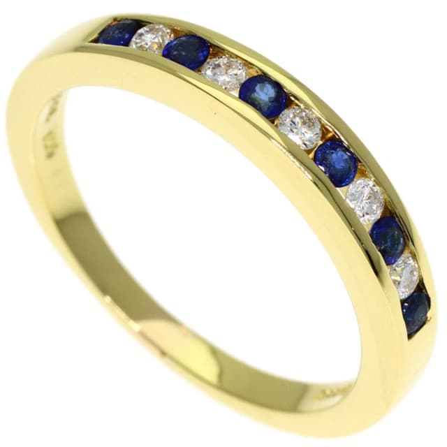 Tiffany & Co. Half Eternity Sapphire Diamond Ring 18k Yellow Gold in Yellow from The Reluxe, photo 1 of 1