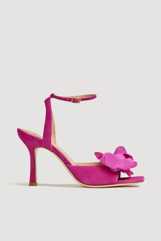 AJE Nectar Flower Heel in MAGENTA, image 1 of 1 from Aje