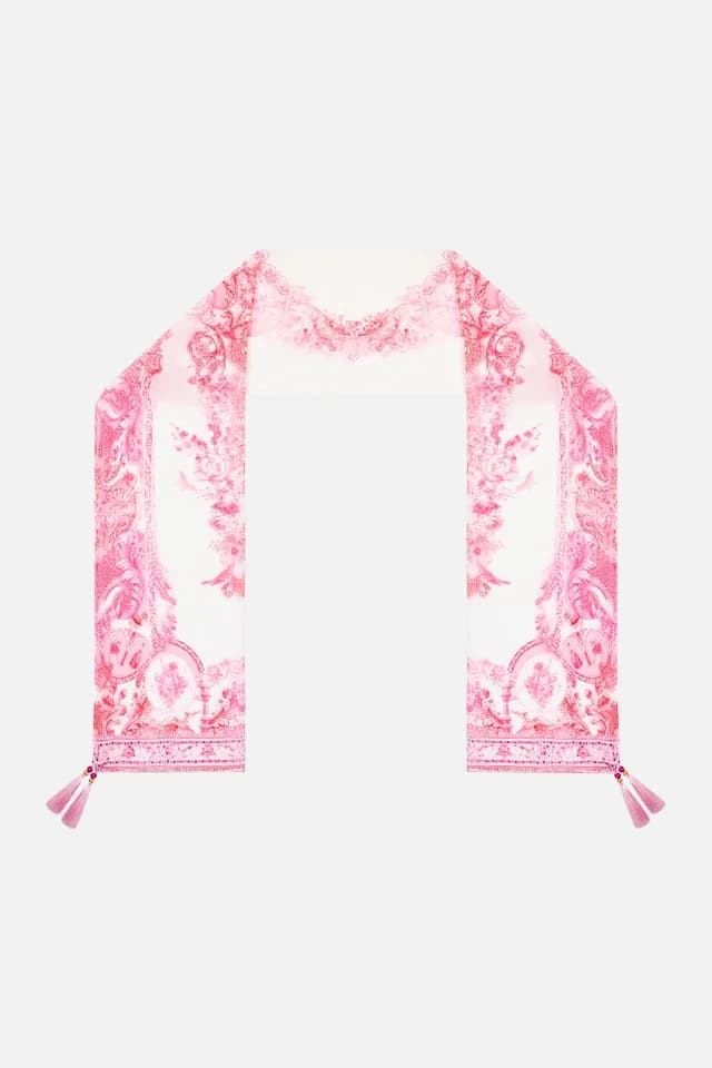 Camilla eBoutique LONG SILK CRINKLE CHIFFON SCARF LIVIN LA VIDA ROSA, image 1 of 1 from CAMILLA