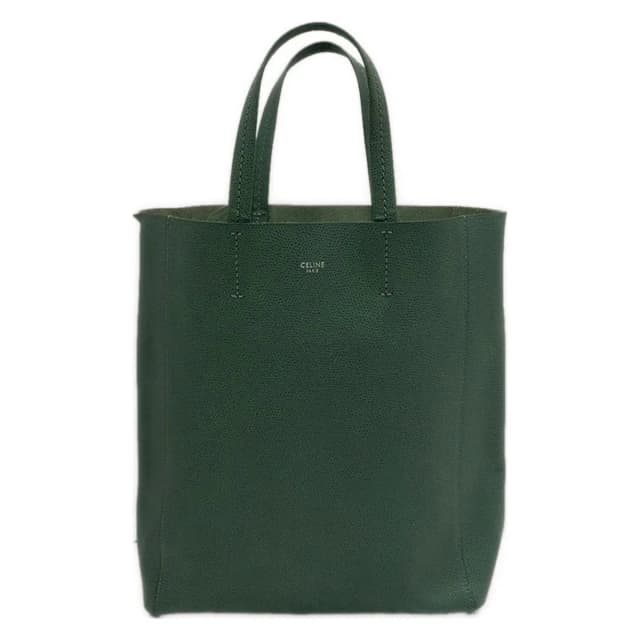 Celine Tote Bag Vertical Cabas Mall Green Leather in Green Leather from The Reluxe, photo 1 of 1